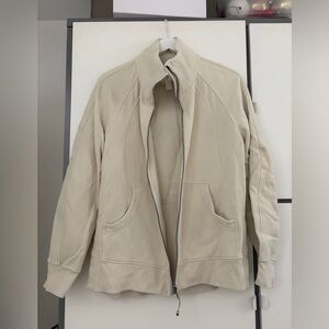 lululemon athletica Light Cream Full-Zip Hoodie Jacket